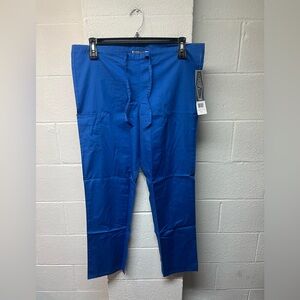 Landau Royal Blue Drawstring Jogger Scrub Pants